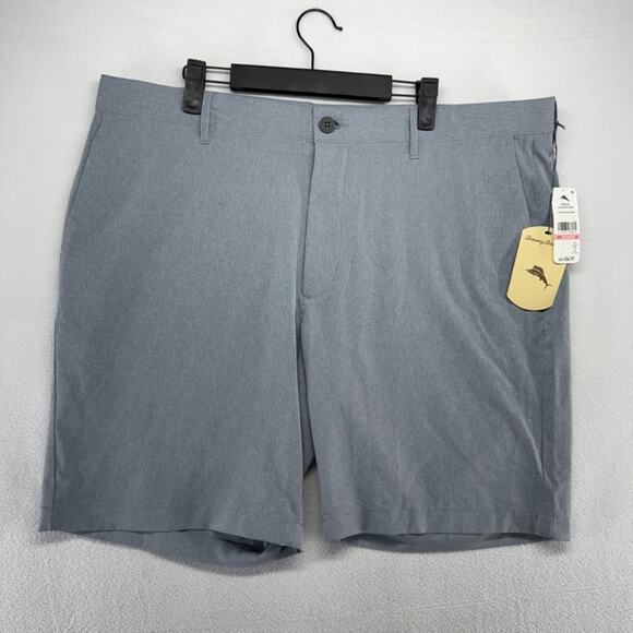 Tommy Bahama Shorts Men's 40 Gray Blue Ace Short 9 Golf Tech Performance NEW - Picture 1 of 8
